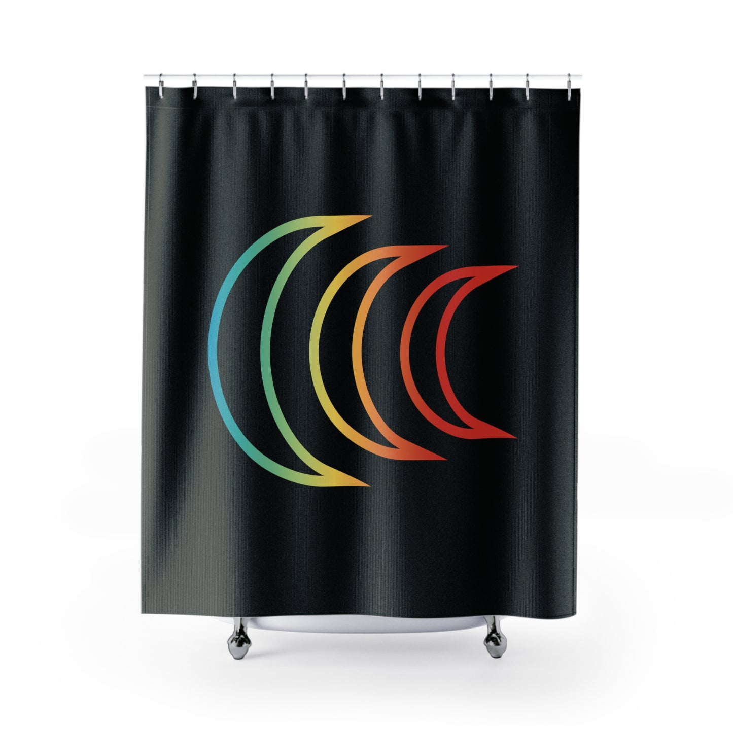 T5 Minimalist Moon Lights Shower Curtain