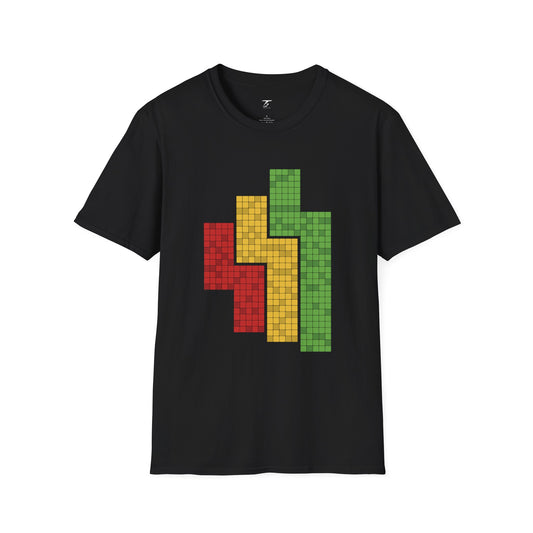 T5 Minimalist Mosaic Shapes T-Shirt for Men