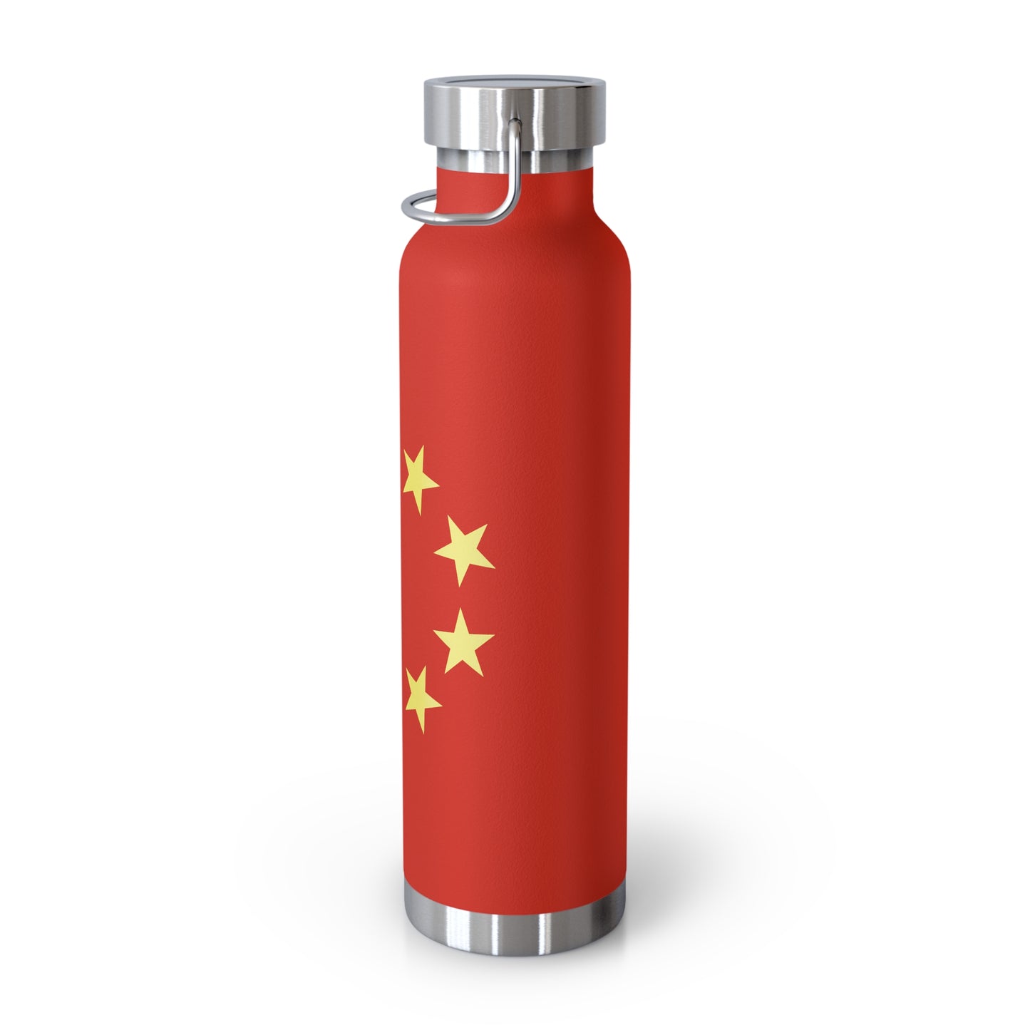 T5 Minimalist China Flag Stars Copper Vacuum Insulated Bottle