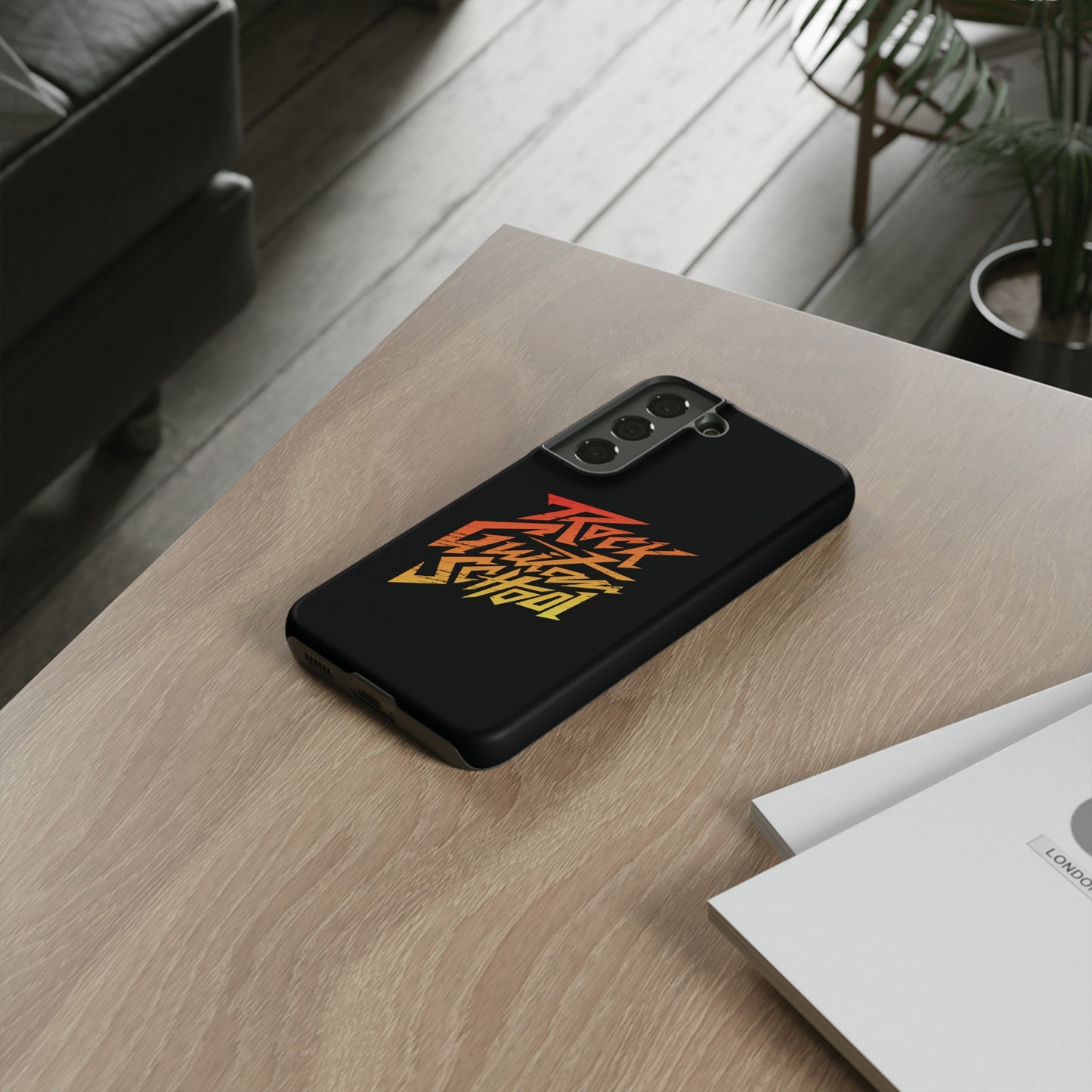 T5 Minimalist ROCK GUITAR SCHOOL Smartphone Case