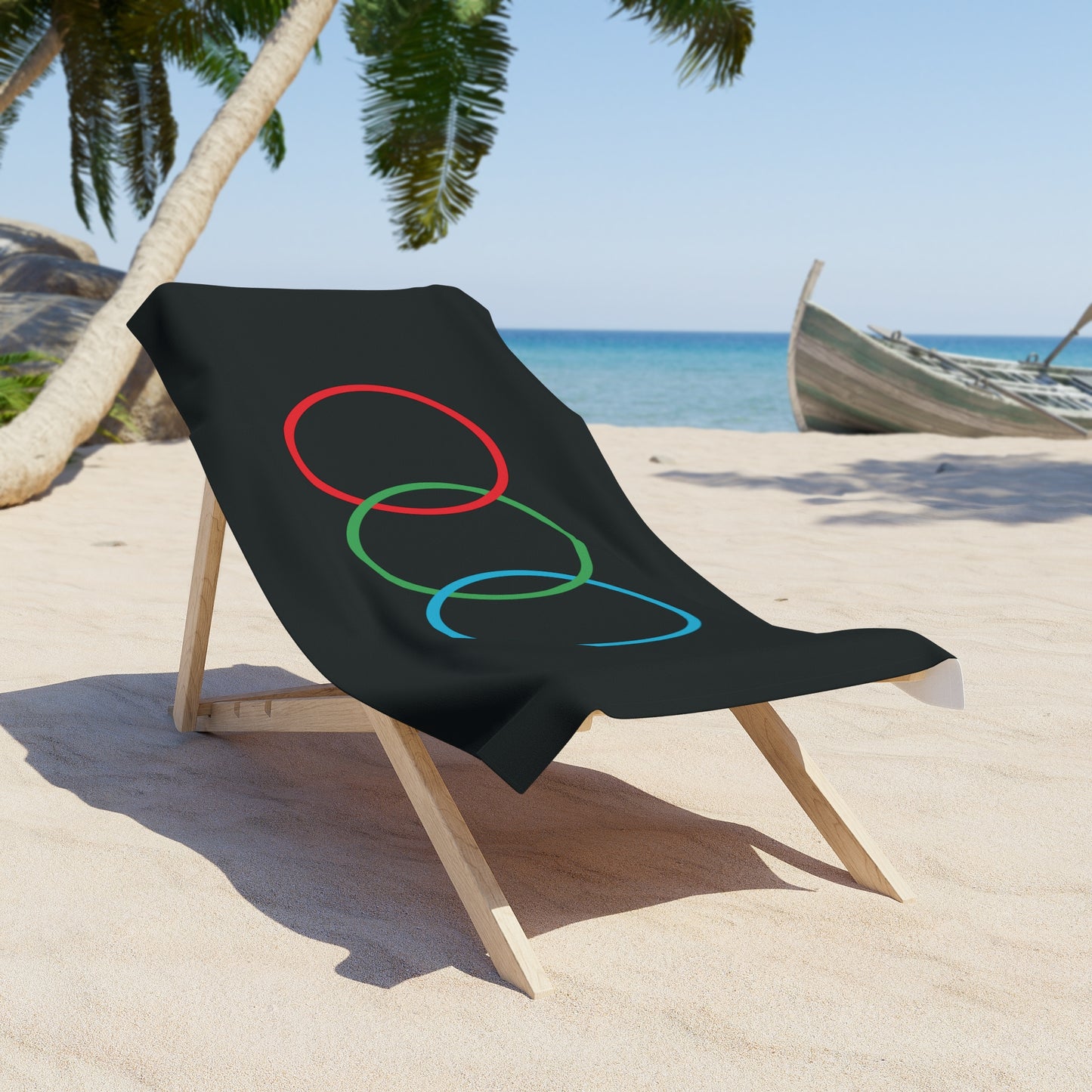 T5 Minimalist Primary Colors Beach Towel for Men & Women