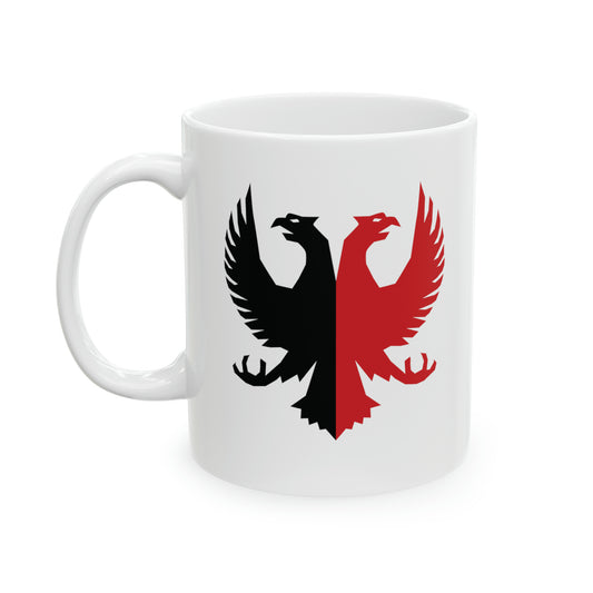 T5 Minimalist Two Headed Eagle Ceramic Coffee Mug