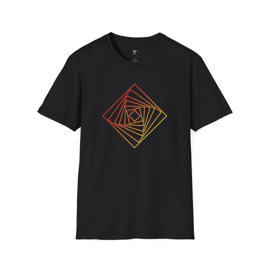 T5 Minimalist Spinning Squares T-Shirt for Men