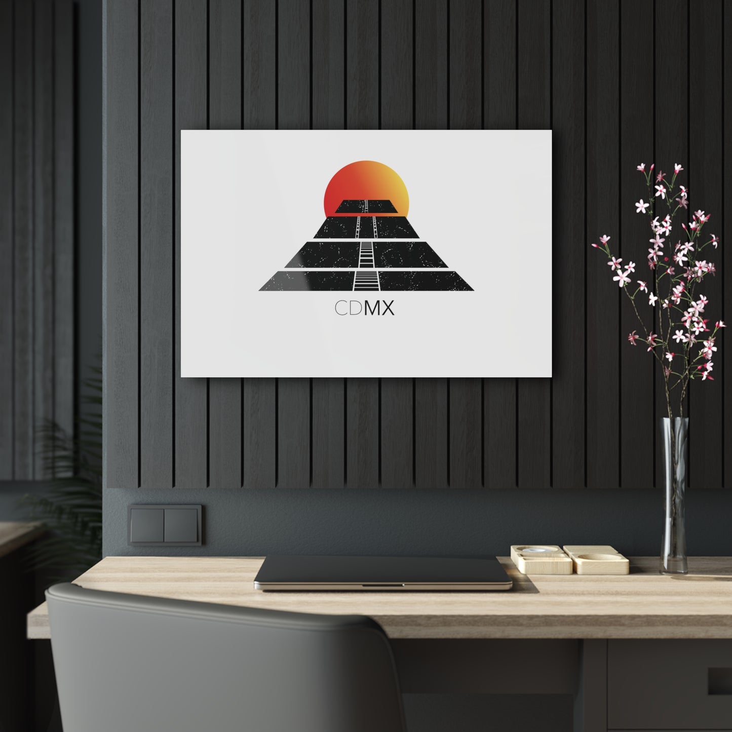 T5 Minimalist Pyramid of the Sun Acrylic Print