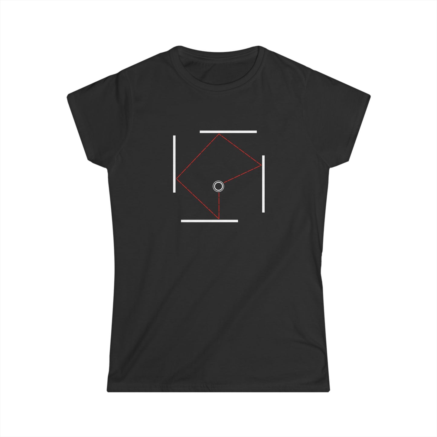 T5 Minimalist Bouncing Ball T-Shirt for Women