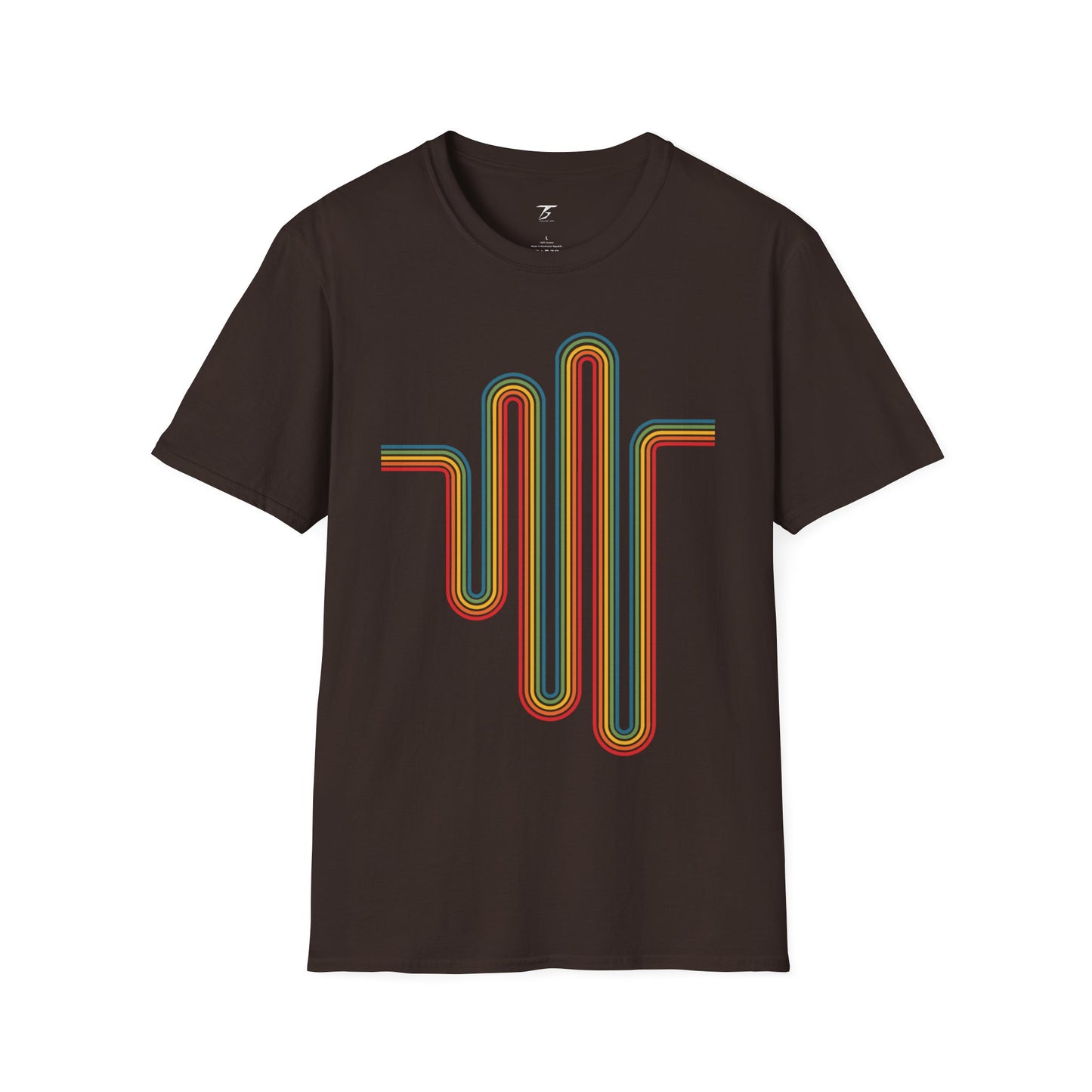 T5 Minimalist Colorful Track T-Shirt for Men