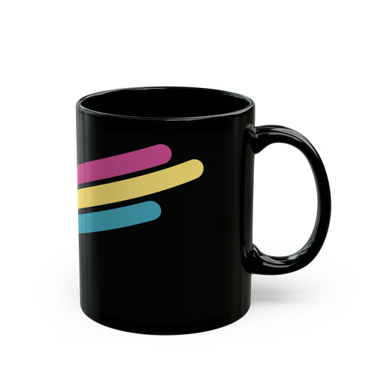 T5 Minimalist Rounded Bars Ceramic Coffee Mug