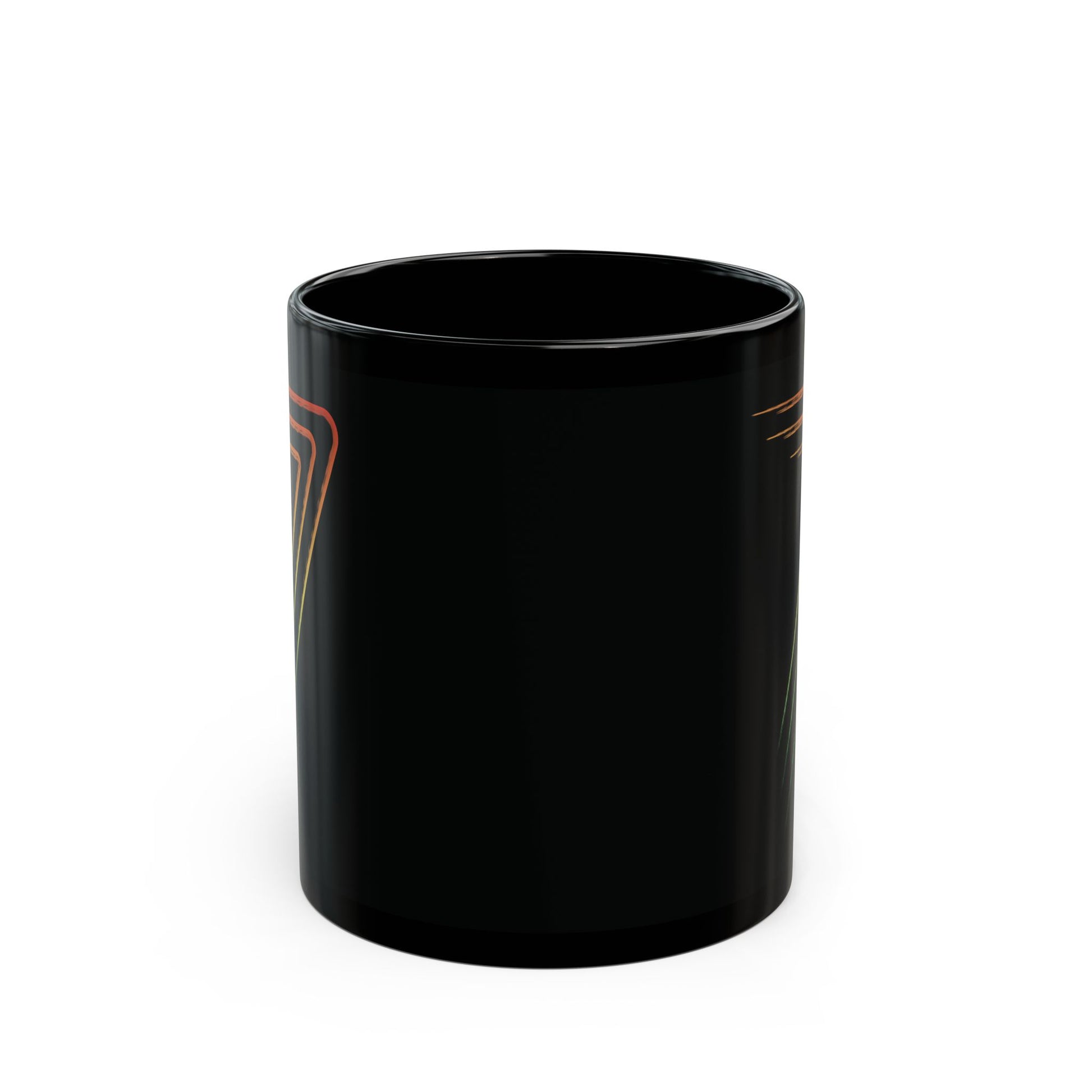 T5 Minimalist Seven Paint Stroke Ceramic Coffee Mug