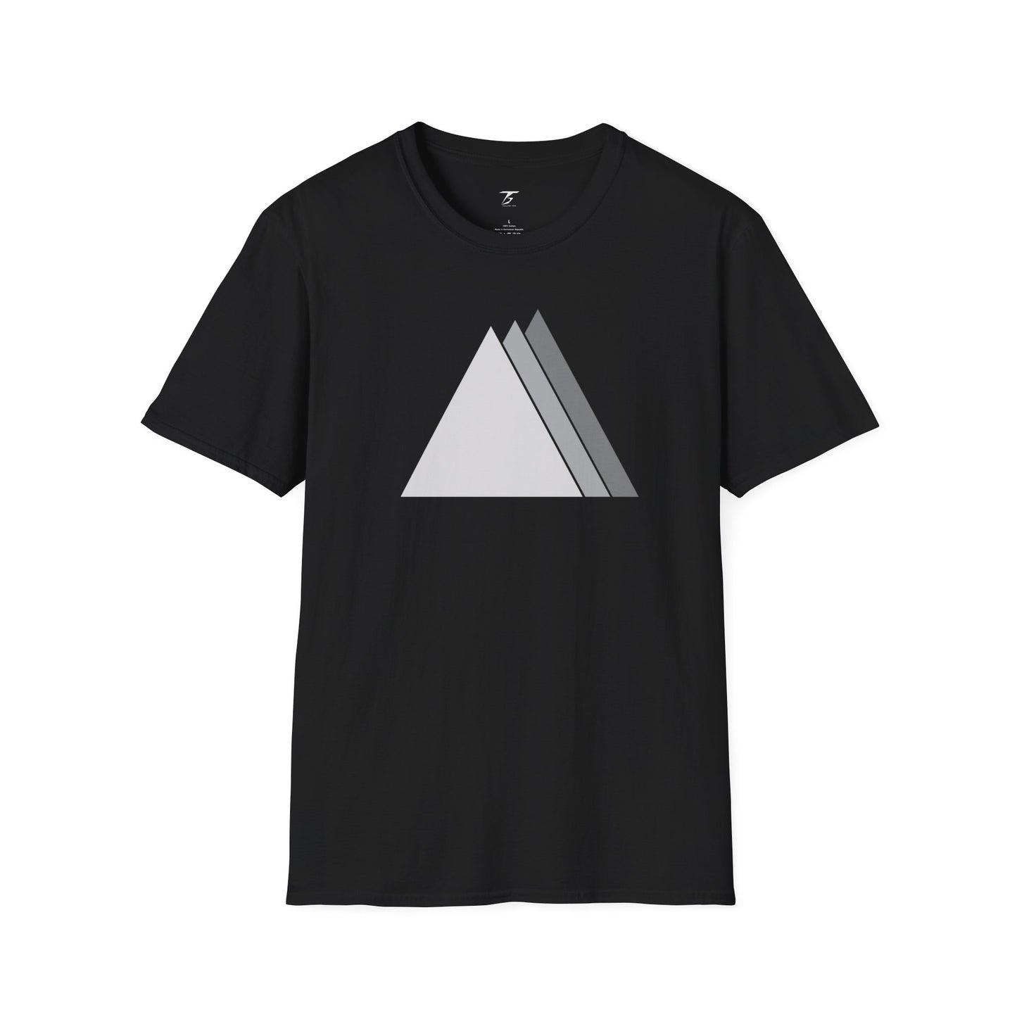 T5 Minimalist Ceramic Triangles T-Shirt for Men