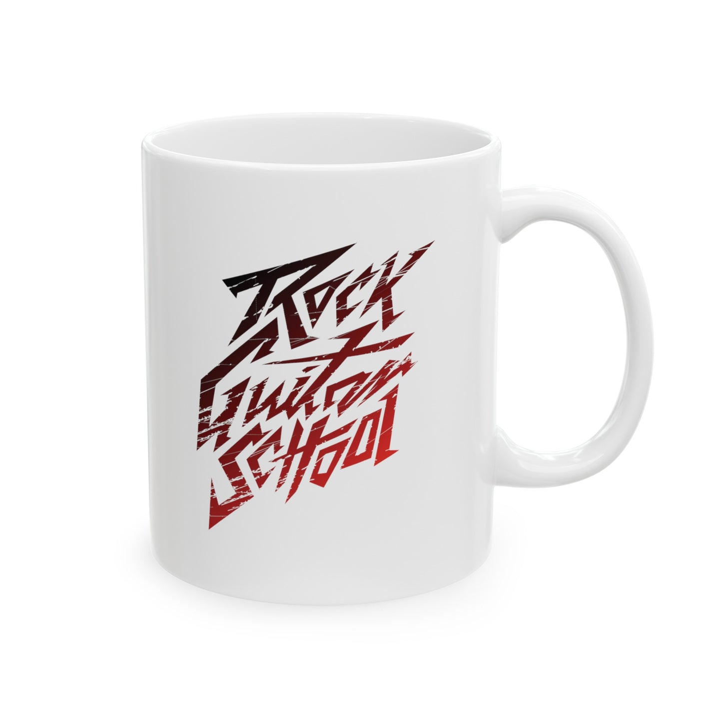 T5 Minimalist ROCK GUITAR SCHOOL Ceramic Coffee Mug