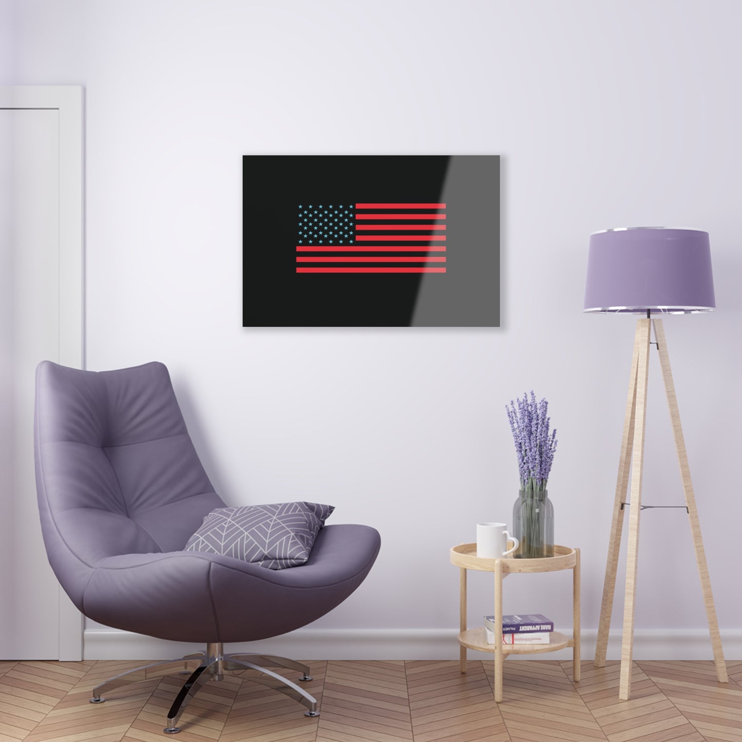 T5 Minimalist U.S.A. Flag Acrylic Print