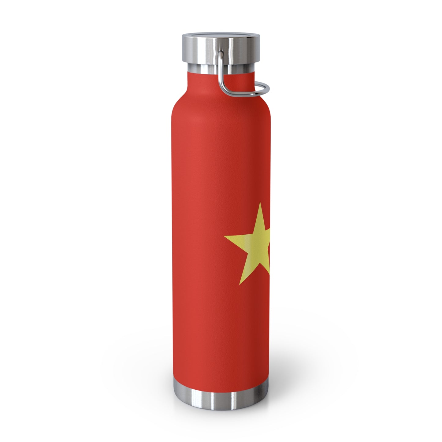 T5 Minimalist China Flag Stars Copper Vacuum Insulated Bottle