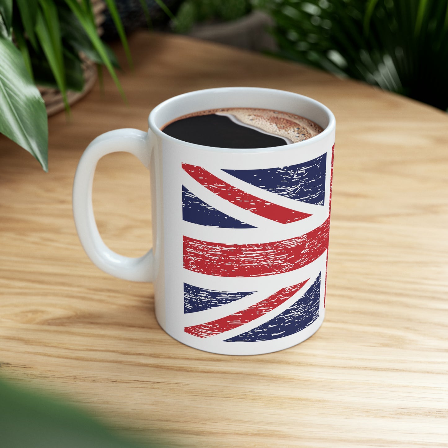 T5 Minimalist United Kingdom Flag Ceramic Coffee Mug