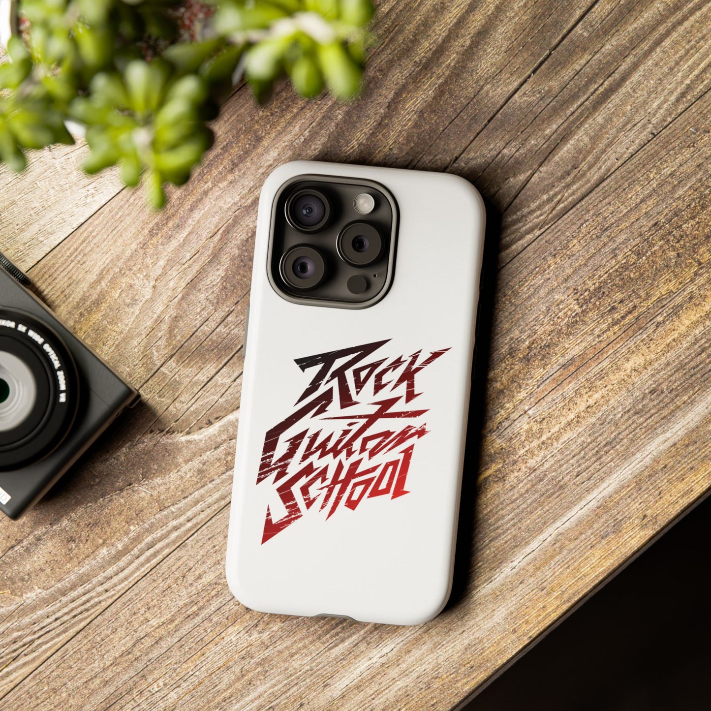 T5 Minimalist ROCK GUITAR SCHOOL Smartphone Case