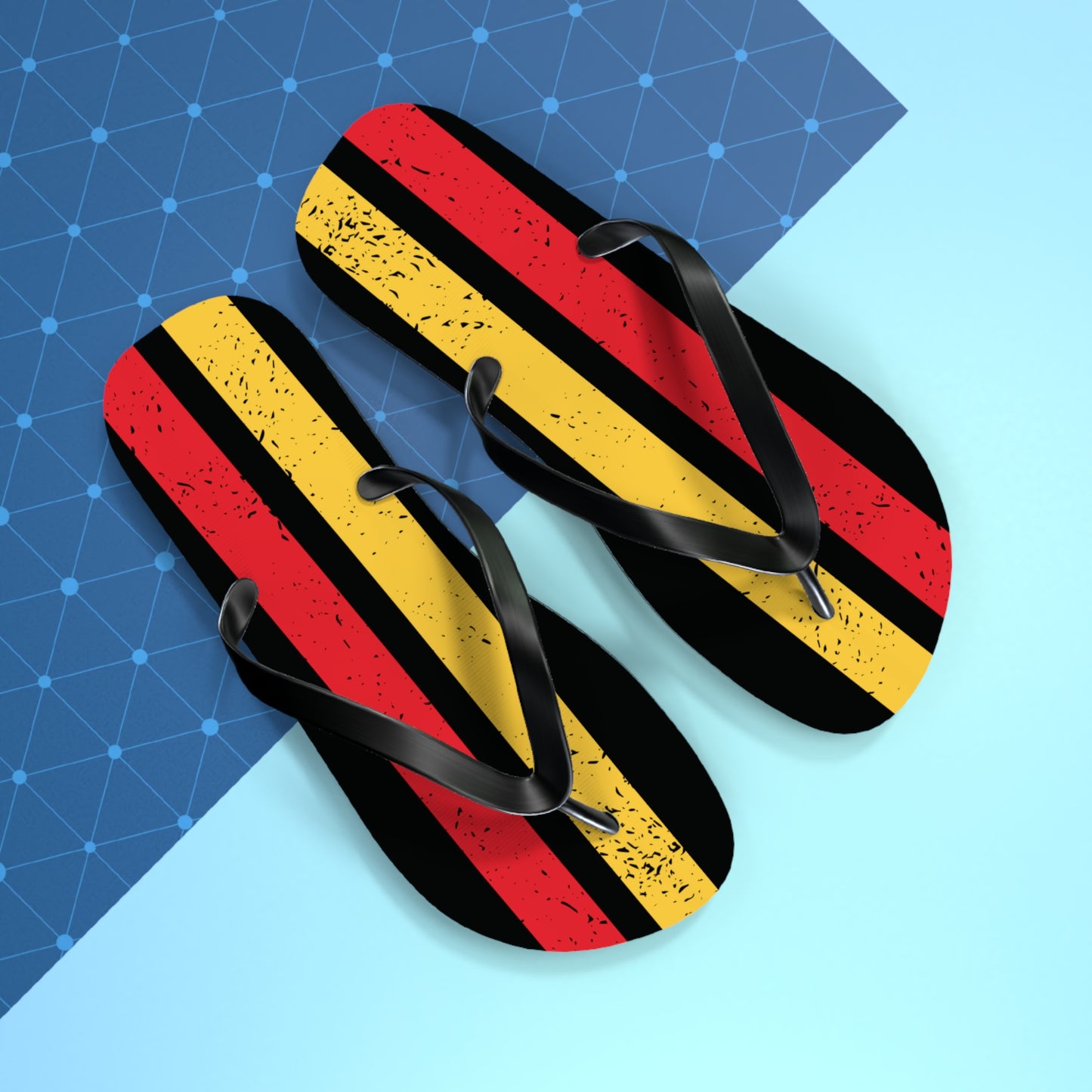 T5 Minimalist Textured Rectangles Flip-Flops for Men