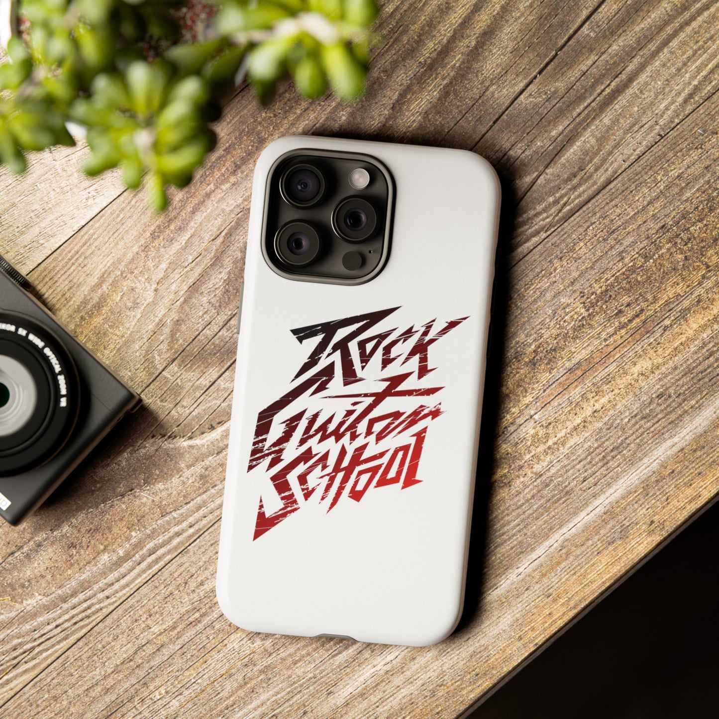 T5 Minimalist ROCK GUITAR SCHOOL Smartphone Case