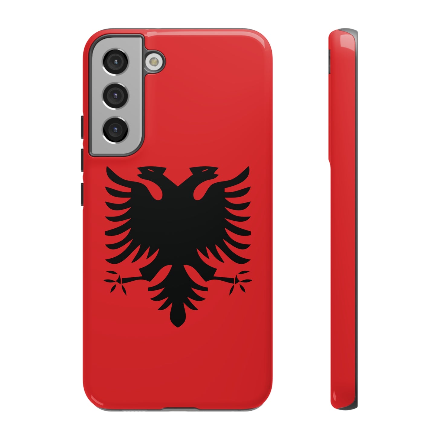 T5 Minimalist Albanian Flag Two Headed Eagle Smartphone Case