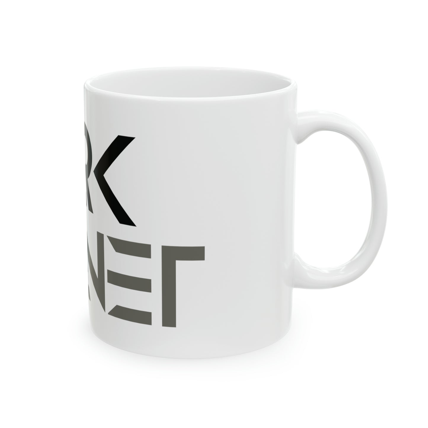 T5 Minimalist Dark Planet Ceramic Coffee Mug