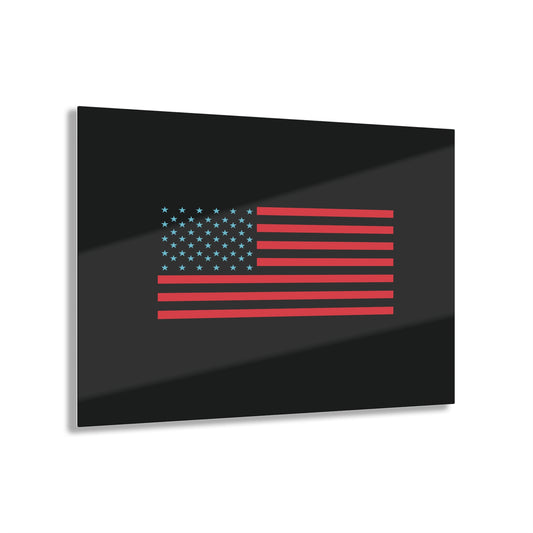 T5 Minimalist U.S.A. Flag Acrylic Print