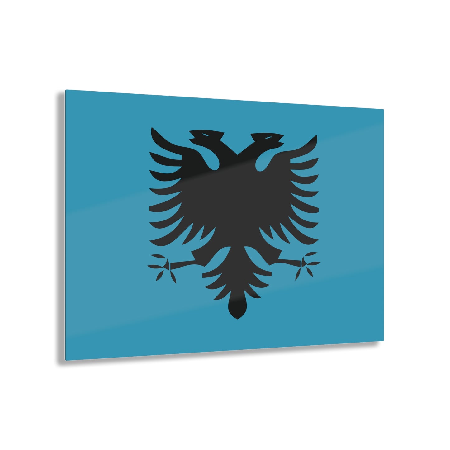 T5 Minimalist Albanian Flag Two Headed Eagle Acrylic Print