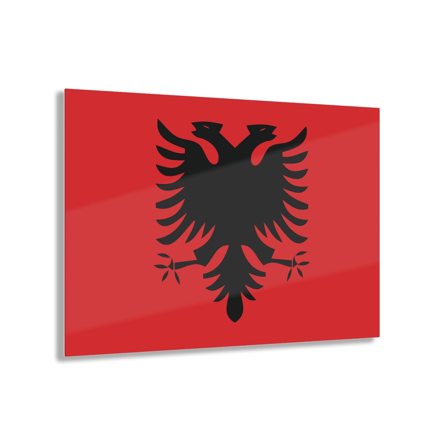 T5 Minimalist Albanian Flag Two Headed Eagle Acrylic Print