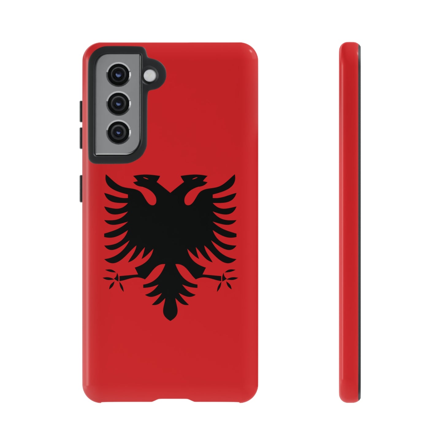 T5 Minimalist Albanian Flag Two Headed Eagle Smartphone Case