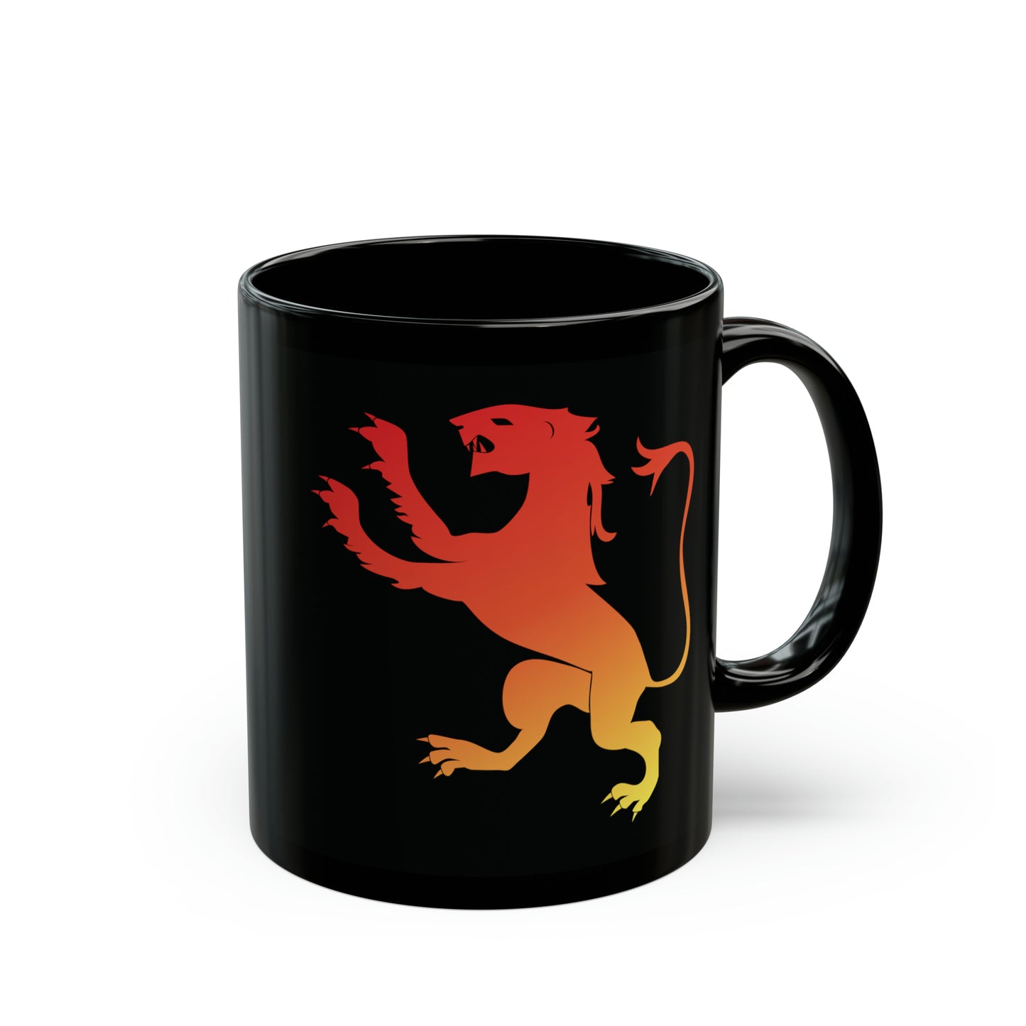 T5 Minimalist Spanish Lion Ceramic Coffee Mug