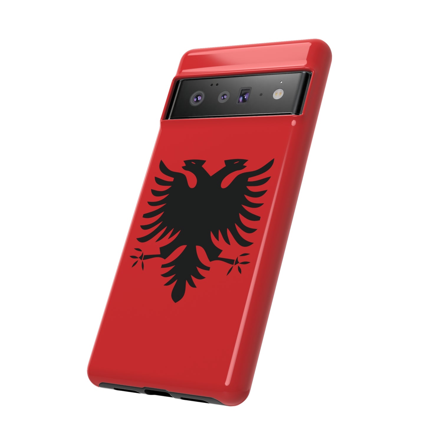 T5 Minimalist Albanian Flag Two Headed Eagle Smartphone Case