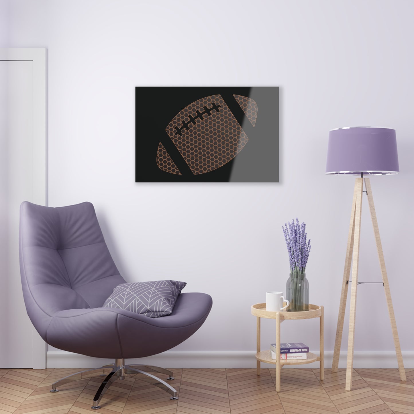 T5 Minimalist American Football Ball Acrylic Print