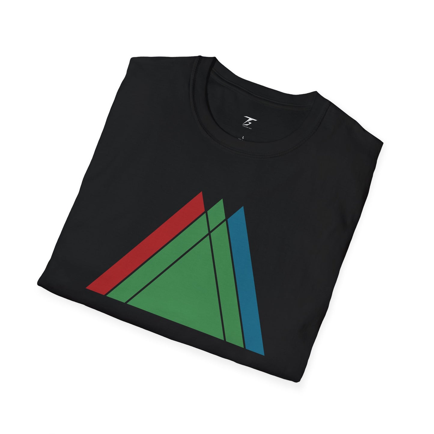 T5 Minimalist Overlapping Triangles T-Shirt for Men