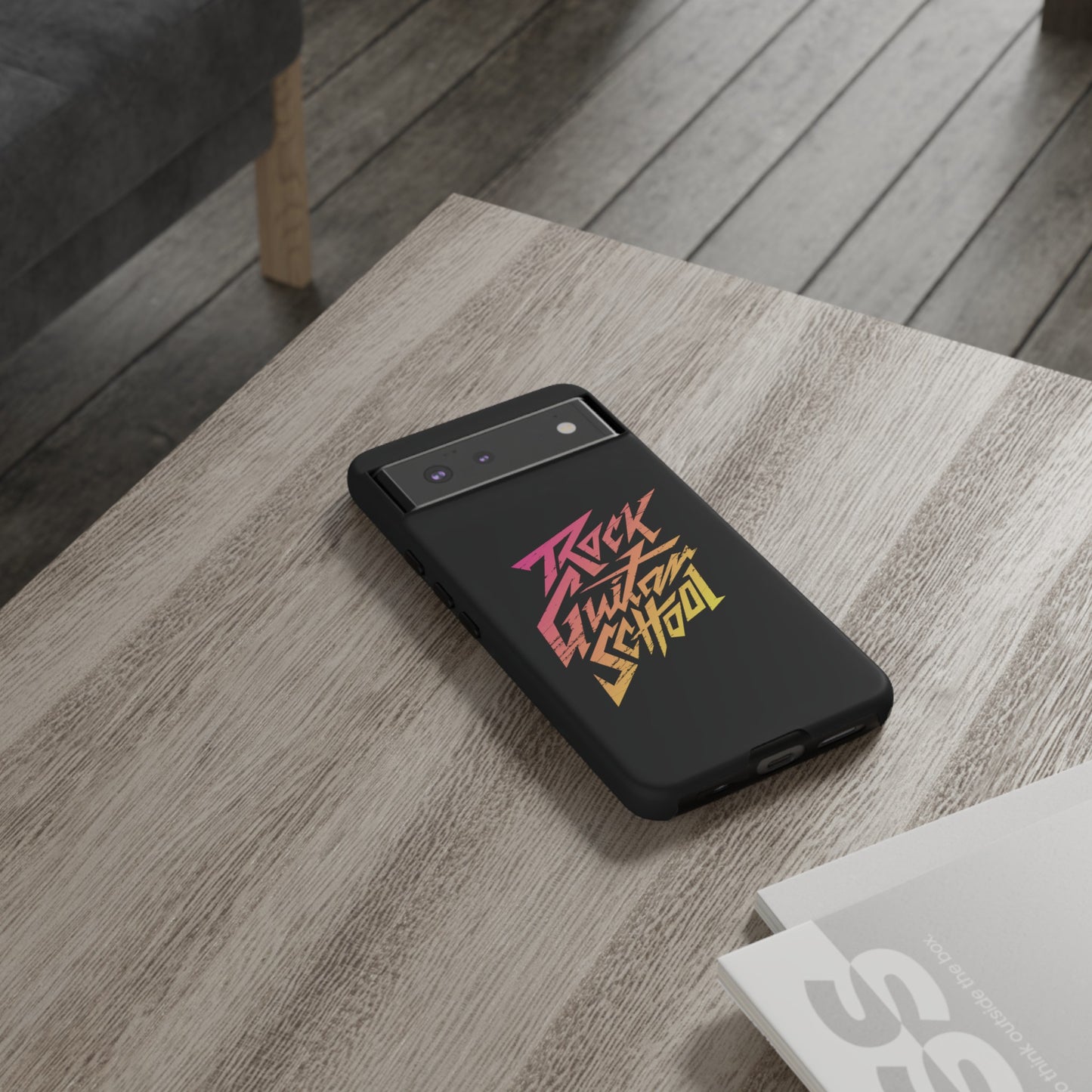 T5 Minimalist ROCK GUITAR SCHOOL Smartphone Case