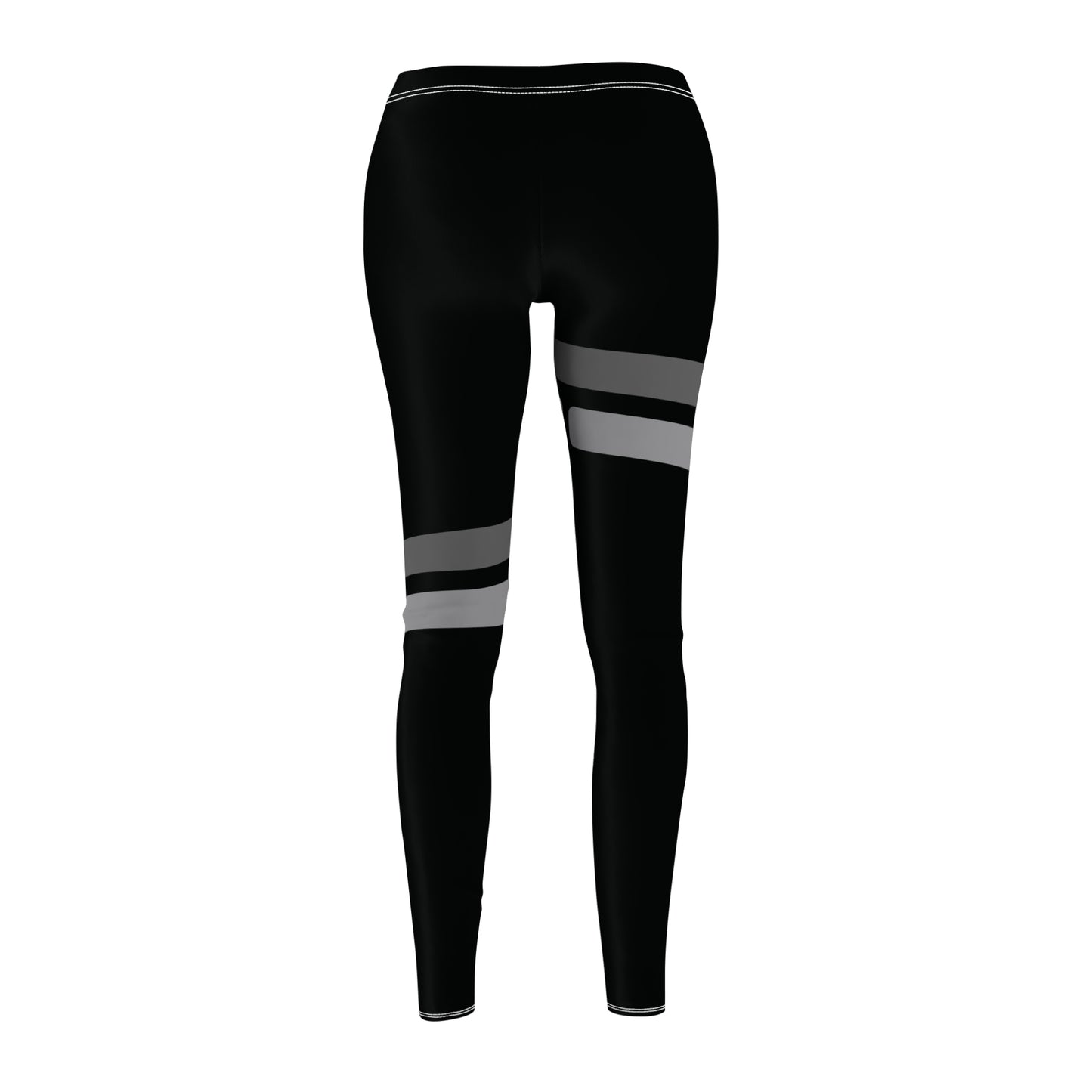 T5 Minimalist Grey Bars Leggings for Women