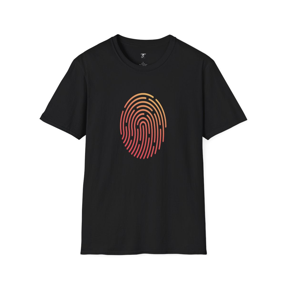 T5 Minimalist Finger Print T-Shirt for Men