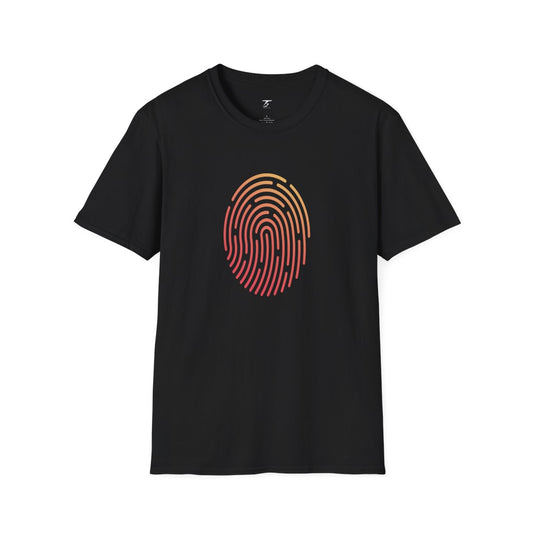 T5 Minimalist Finger Print T-Shirt for Men