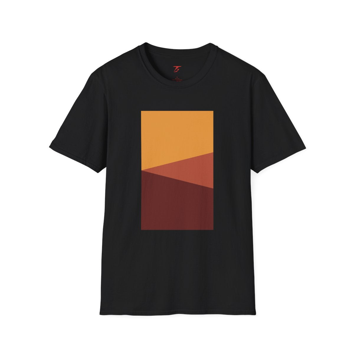 Camiseta T5 Café, Marrón y Mostaza Minimalista para Hombre