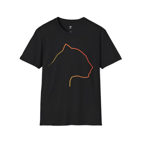 T5 Minimalist Panther Stroke T-Shirt for Men 