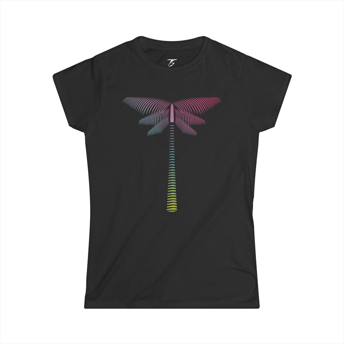Camiseta T5 Palmera Minimalista para Mujer