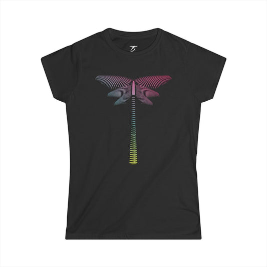 Camiseta T5 Palmera Minimalista para Mujer