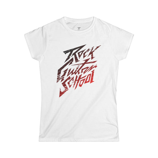 Camiseta T5 Rock Guitar School Minimalista para Mujer