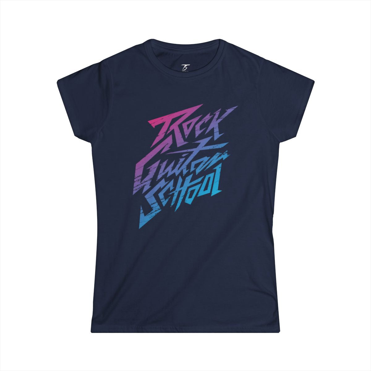 Camiseta T5 Rock Guitar School Minimalista para Mujer