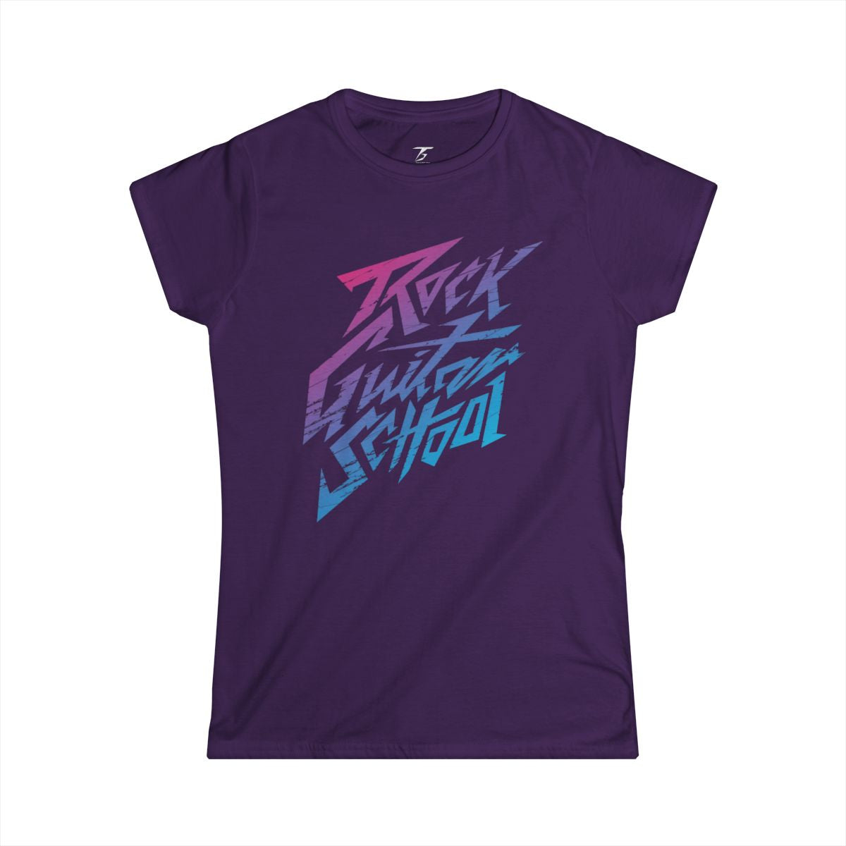 Camiseta T5 Rock Guitar School Minimalista para Mujer