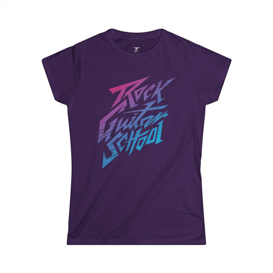 Camiseta T5 Rock Guitar School Minimalista para Mujer