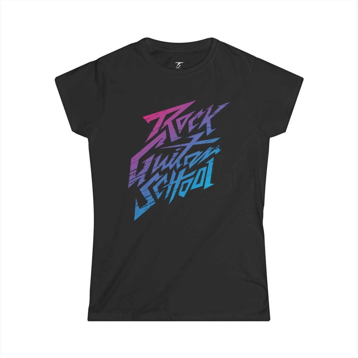 Camiseta T5 Rock Guitar School Minimalista para Mujer