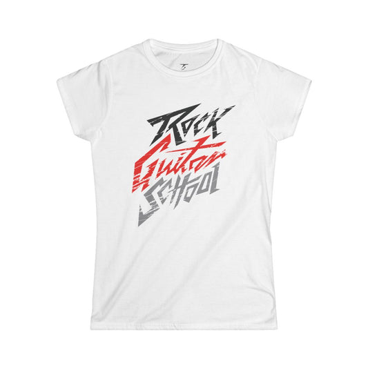 Camiseta T5 Rock Guitar School Minimalista para Mujer