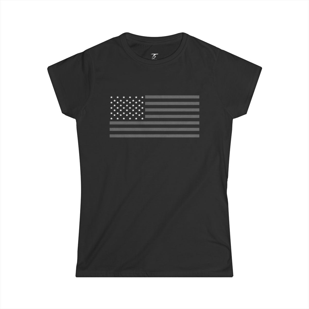 Camiseta T5 Bandera de USA Minimalista para Mujer