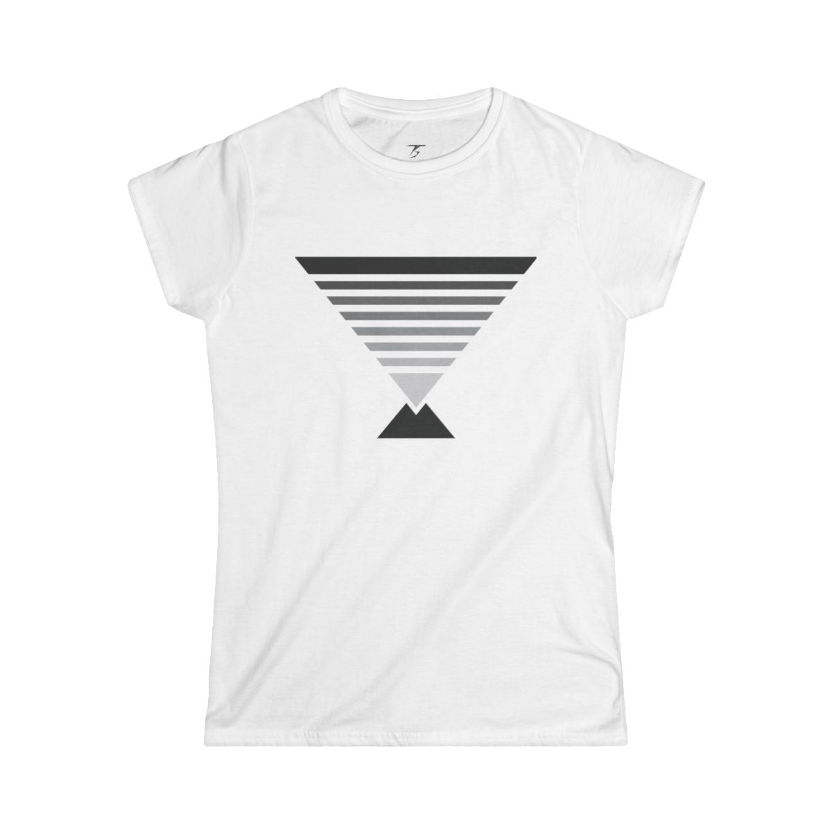 Camiseta T5 Pirámide Invertida Minimalista para Mujer