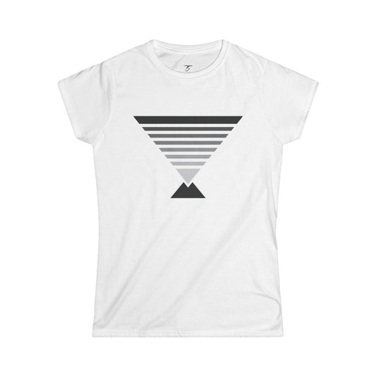 Camiseta T5 Pirámide Invertida Minimalista para Mujer