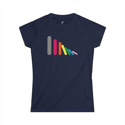 Camiseta T5 Domino Effect Minimalista para Mujer