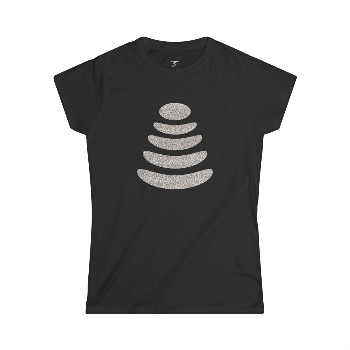 Camiseta T5 Piedras Apiladas Minimalista para Mujer