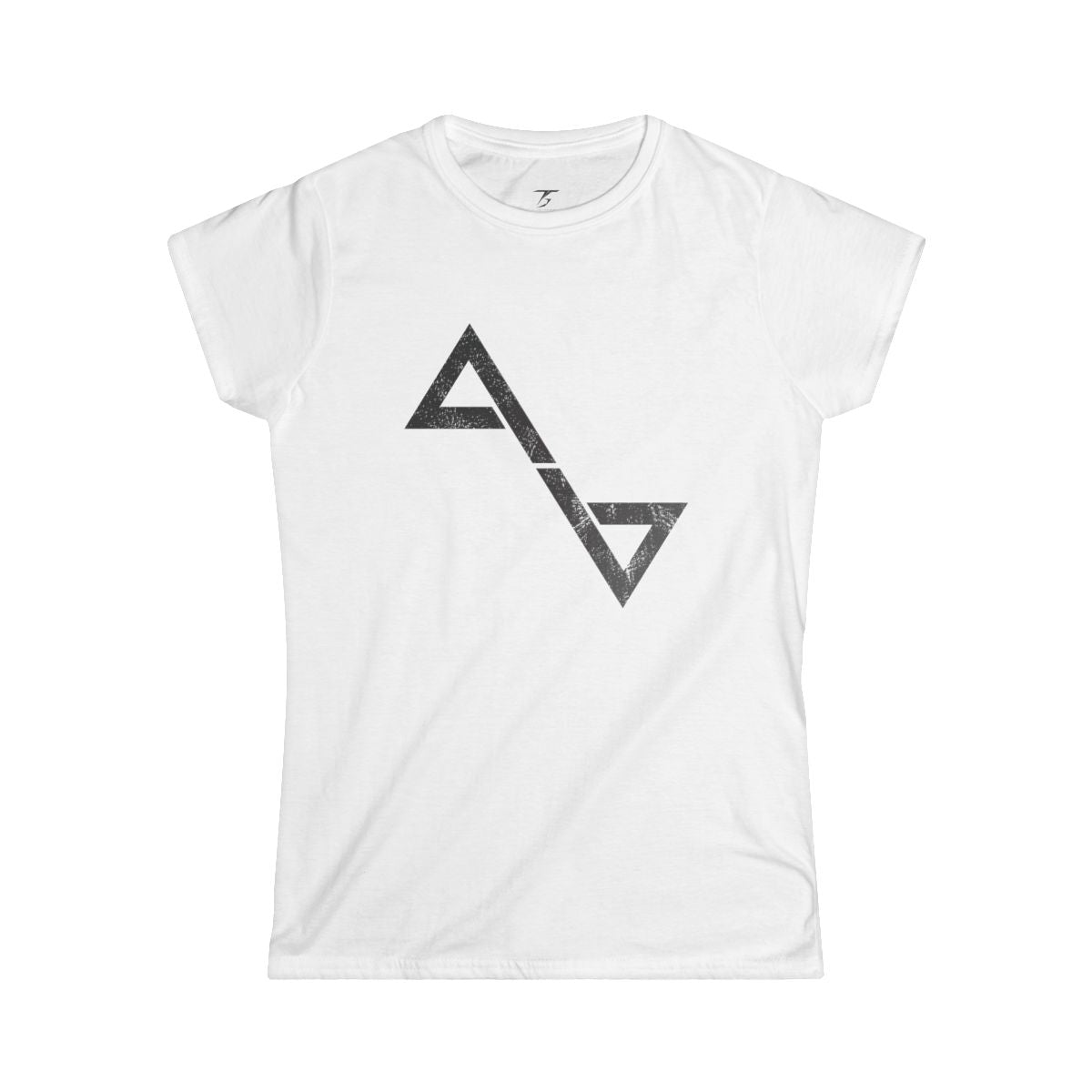 Camiseta T5 Triángulos en Espejo Minimalista para Mujer